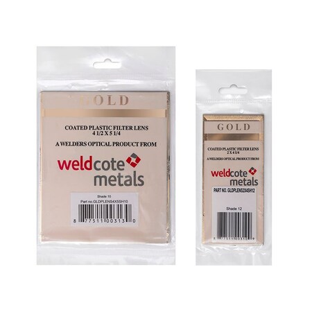 Weldcote Lens Gold Plastic Lens 2 X 4 1/4 Shade 11 GLDPLENS2X4SH11